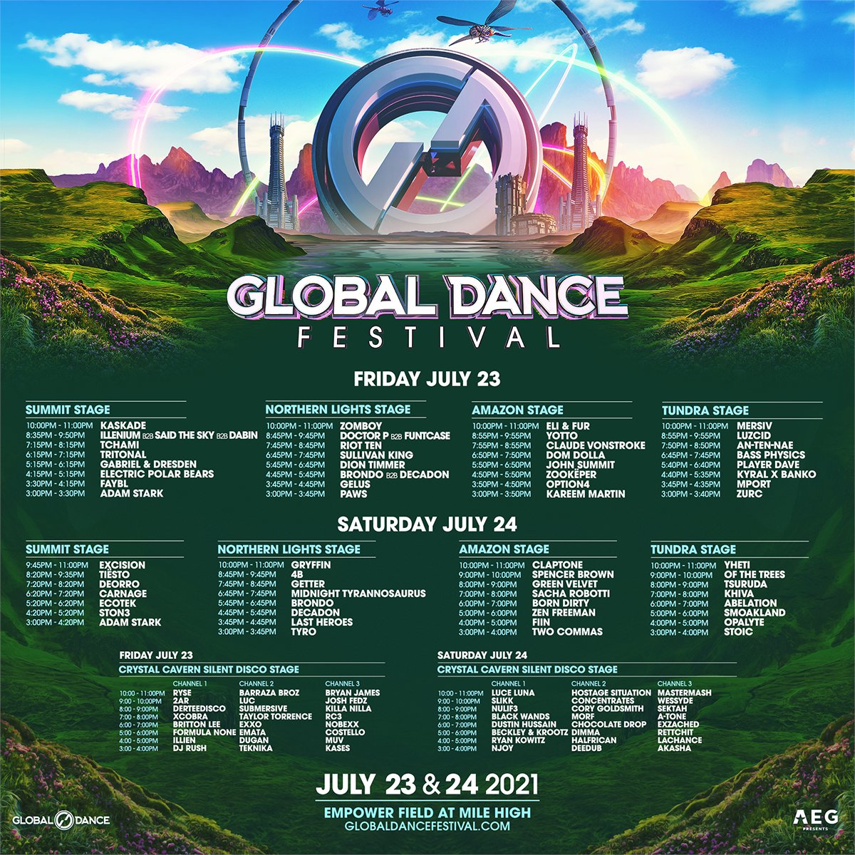 How to Prepare for Global Dance Festival 2021, Set Times & Afterparties
