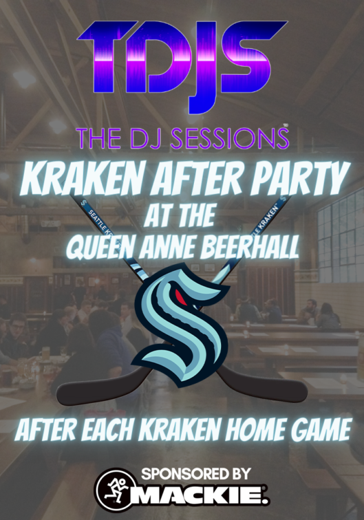The DJ Sessions presents the Seattle Kraken Afterpartie Series at the Queen Anne Beer Hall in Seattle, WA
