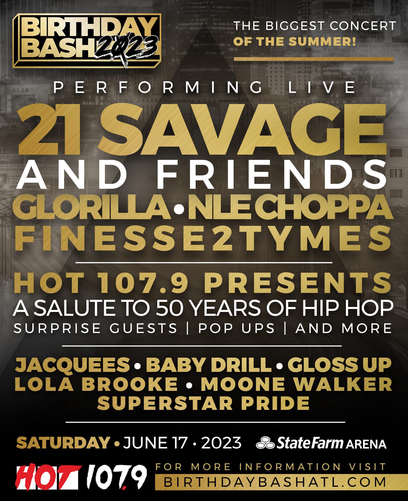 HOT 107.9's Birthday Bash ATL Announces Lineup Including 21 Savage - The DJ Sessions