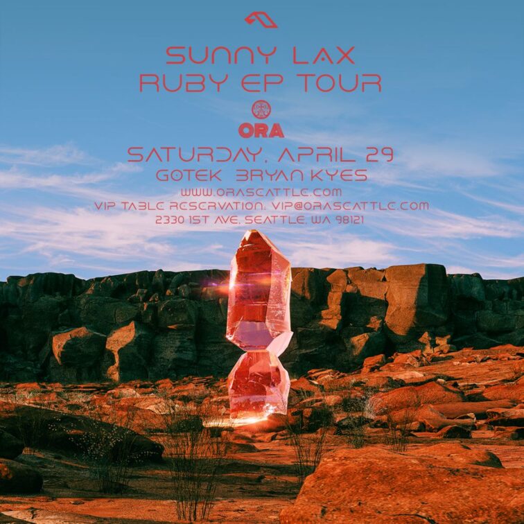 Sunny Lax Ruby Ep Tour at Ora NightClub 4/29/23